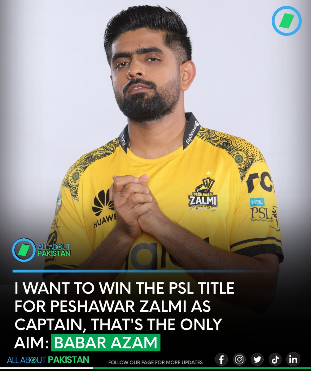 I want to win the PSL title for Peshawar Zalmi as captain, That's the only aim: Babar Azam

#AAPakistan #Pakistan #BabarAzam #PeshawarZalmi #PSL2024 #Cricket #KKvLQ