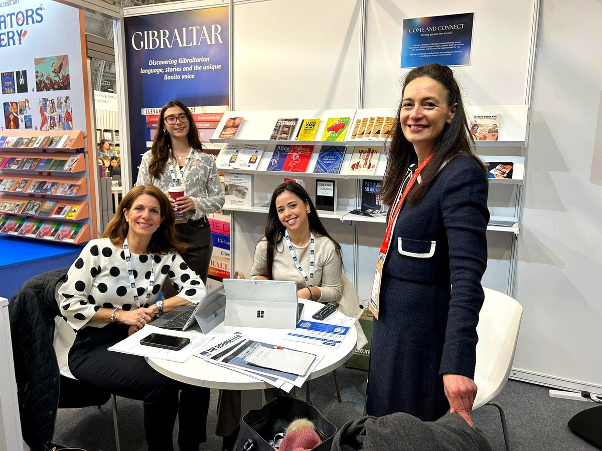 We've kicked off the @LondonBookFair with great interest in Gibraltar's stand - networking, exploring literature opportunities, and showcasing Gibraltar's vibrant literary and unique Llanito voice. #LBF24 #GibCultureInspires  📖🌟