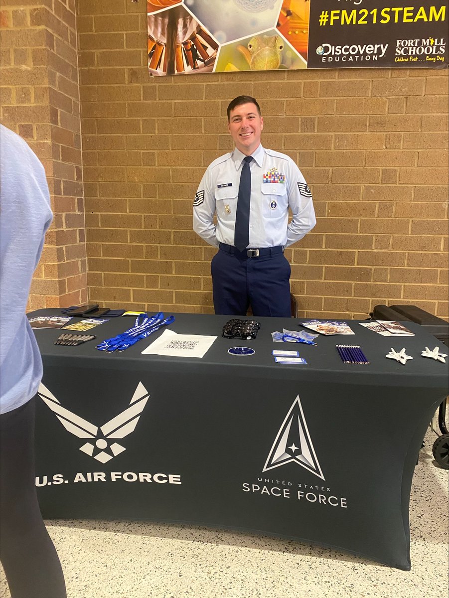 FMHSCDF's tweet image. Thank you for visiting us @USAFRecruiting!