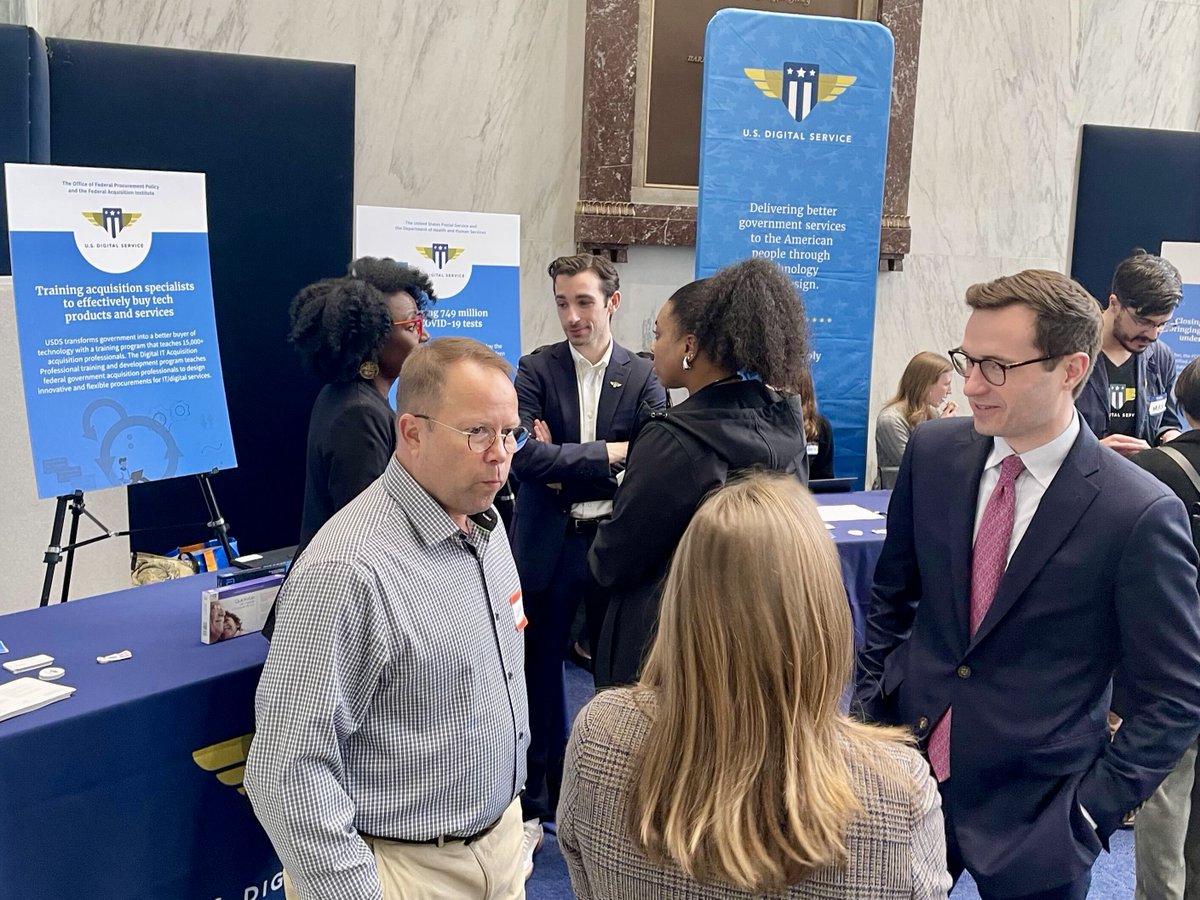 Our team recently presented our project work at Digital Delivery Demo Day on Capitol Hill in Washington, D.C. Check out some of the tools & systems we’ve developed & modernized with partner agencies for the American public ➡️usds.gov/projects #CivicTech #TechForGood