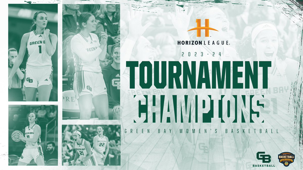 For the 2⃣0⃣th time in program history, the Green Bay women's basketball team is @HorizonLeague 𝗧𝗢𝗨𝗥𝗡𝗔𝗠𝗘𝗡𝗧 𝗖𝗛𝗔𝗠𝗣𝗜𝗢𝗡𝗦❗️❗️❗️ #RiseWithUs | #MarchStartsHere