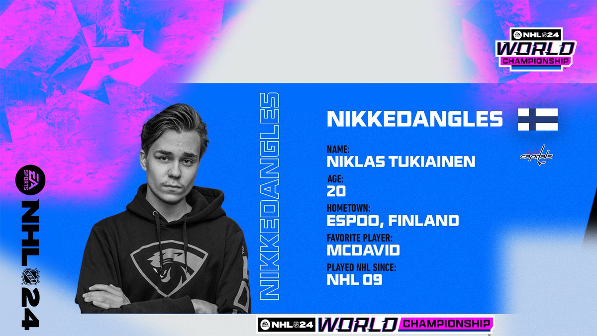 Good luck to our EU rep <a href="/NikkeDangles/">Nikke</a> as he takes on the #NHL24WC EU Finals this weekend!

#allcaps