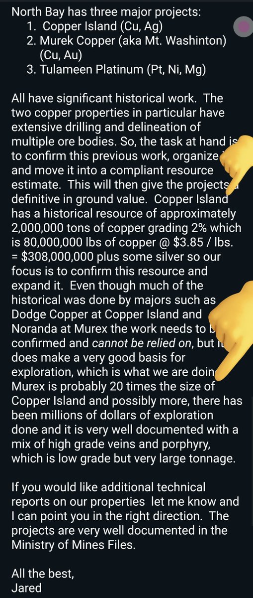 BizWrld's tweet photo. WOW LFG👉 #OTC: $nbri
"MUREX #MINING PROJECT WORTH $6.16 BILLION"

"#Copper Island has a historical #resource of 2,000,000 tons of copper grading 2% which is 80,000,000 lbs of copper @ $3.85 / lbs. = $308,000,000 + silver...#Murex is probably 20 times the size of #CopperIsland" https://t.co/hvNkFLtUy2