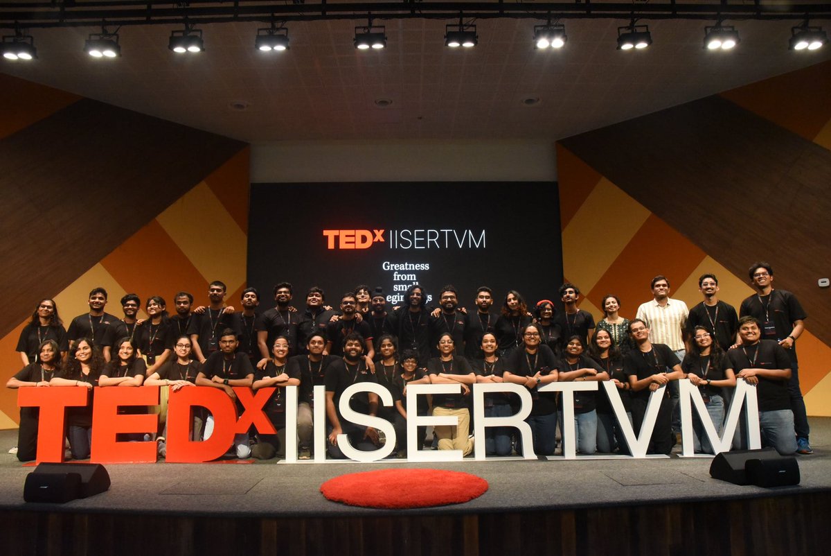 IISERTVM goes TEDx TEDx IISER TVM team-2024