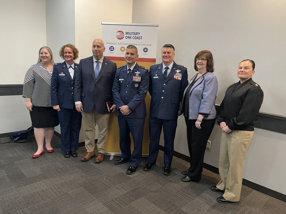 Col. Elissa Granderson, 403rd Operations Group commander, and local military commanders updated local leaders about their organization’s operations at today’s Military One Coast Annual Meeting. The event was sponsored by the Mississippi Gulf Coast Chamber of Commerce. #readynow