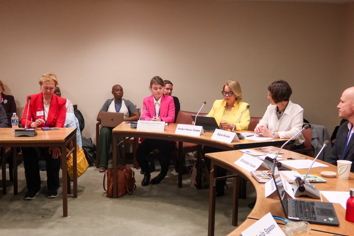 At <a href="/EstoniaUN/">Estonia in UN | #StandWithUkraine 🇺🇦</a>’s #CSW68 side event on the vital role that equality bodies &amp; institutions play in crises, <a href="/EvelynPMAruba/">Evelyn Wever-Croes</a> highlighted the disproportionate impacts of the climate crisis on women and girls in SIDS. #KingdomNL remains committed to advancing gender equality globally💪