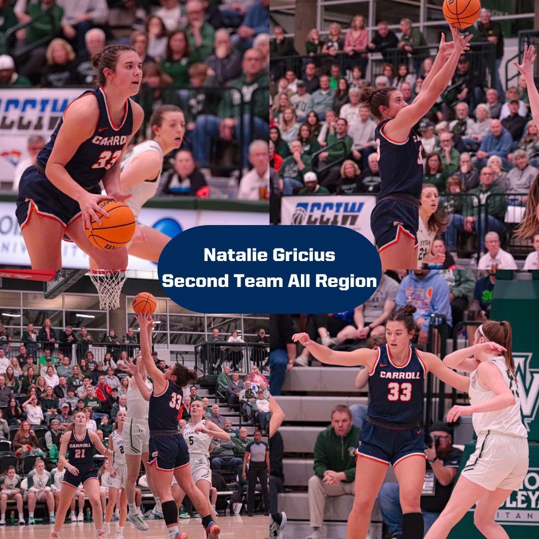 Congrats to Olivia Rangel on making D3hoops.com All Region first team and Natalie Gricius on making All Region second team! #d3hoops