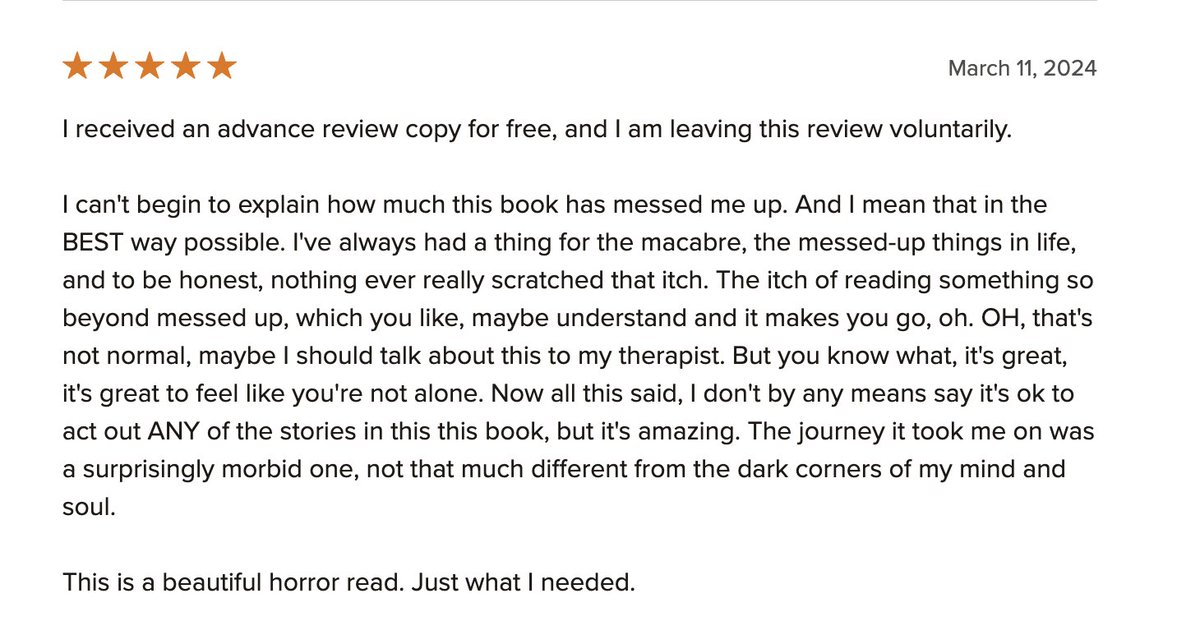 Recent ⭐⭐⭐⭐⭐ reviews of BURY YOUR GAYS: AN ANTHOLOGY OF TRAGIC QUEER HORROR Coming Tuesday, March 19. Preorder now <3