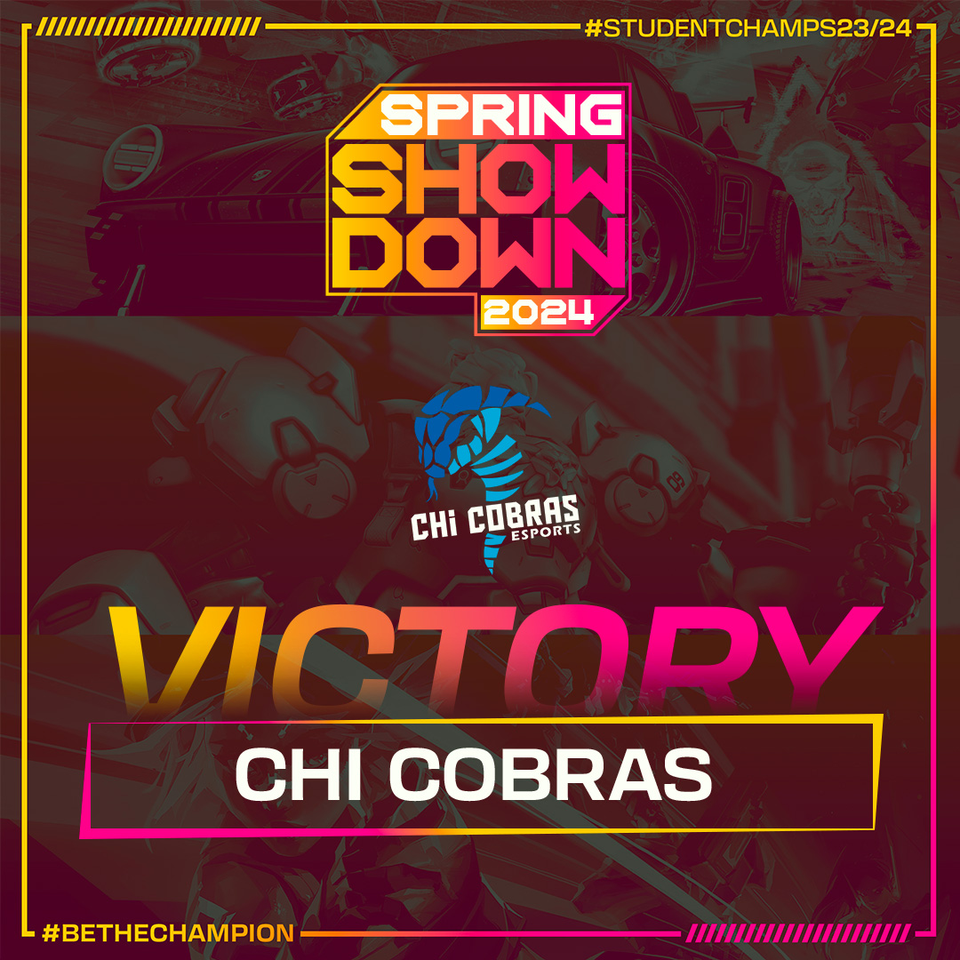 British Esports 🎮 🚀 (@british_esports) on Twitter photo That was a quick 3-0!! 😱
Huge congratulations to Chi Cobras, our Student Champs Spring Showdown Champions in Overwatch 2 🏆
Lets give it up for <a href="/Esports_ChiColl/">Chi Cobras Esports (ChiCollege)</a> 👏
#StudentChamps2024 #SpringShowdown24 That was a quick 3-0!! 😱
Huge congratulations to Chi Cobras, our Student Champs Spring Showdown Champions in Overwatch 2 🏆
Lets give it up for <a href="/Esports_ChiColl/">Chi Cobras Esports (ChiCollege)</a> 👏
#StudentChamps2024 #SpringShowdown24