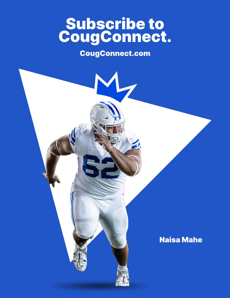 Sup Coug Nation! Yall are unreal supporting us & couldn’t be more blessed for the best fan base in CFB! If you lookin to support us off the field sub to @CougConnect ! They do great events,chats w/ players,reports & updates for players & more! Link here: cougconnect.com/become-a-subsc…