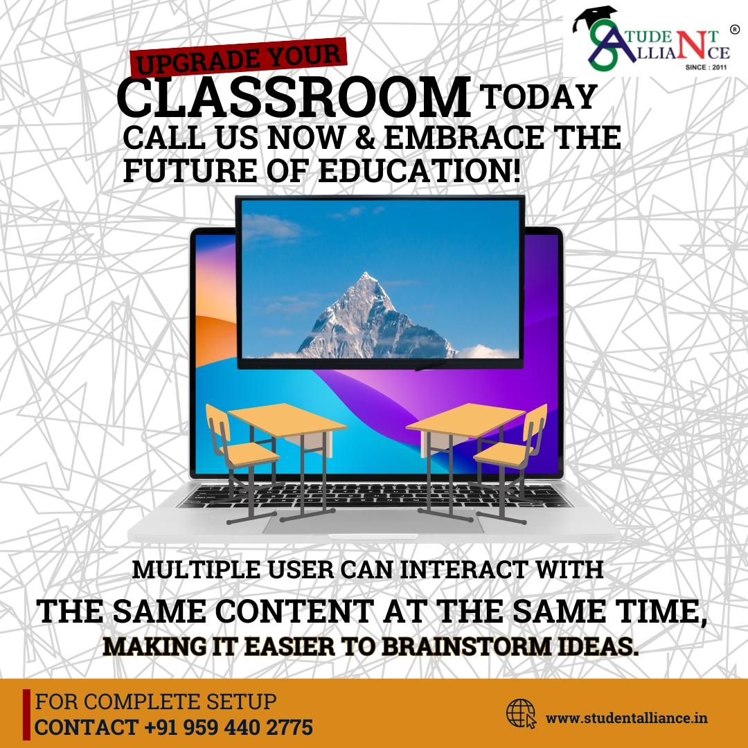 'Empower Your Classroom: Embrace the Future of Education! 🎓💡 Collaborative tech ensures seamless brainstorming sessions. Upgrade now! #FutureOfEducation #InteractiveLearning #ClassroomInnovation #TechForTeaching #CollaborativeTech #Brainstorming'