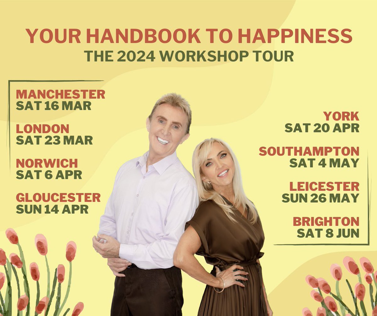 Our final workshops 🤩 Grab one of the last places to spend an entire day with us learning how to let go of the past, and start living your lighter, brighter, happier future 🥰 Visit nikandeva.com/events or email events@speakman.tv to join us ❤️ We can’t wait to meet you 😍