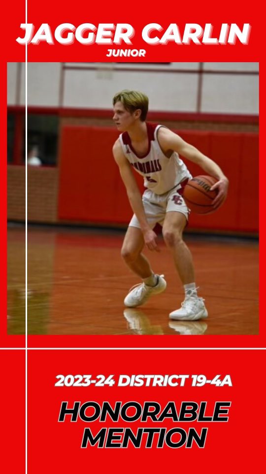 Congrats to <a href="/jagger_carlin/">Jagger Carlin</a> on his Honorable Mention All-District selection!