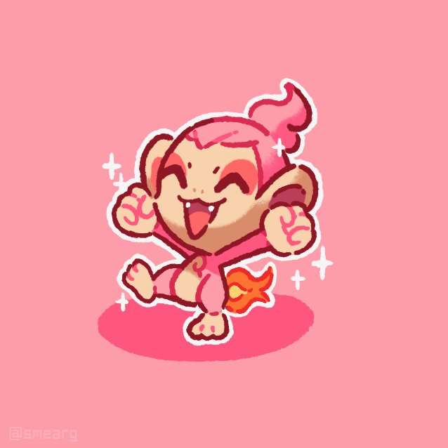 smearg's tweet photo. good morning hyped up chimchar! 🐵🔥 https://t.co/QIFcTswqJ4