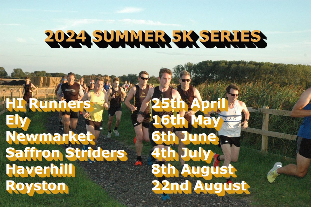 It's hard to believe it's nearly that time of year again, but the #Arkwright5kLeague starts next month! We can't wait to start enjoying those long, light evenings with some 5k racing again. If your club is in the league, check out the dates below and put them in your calendar!