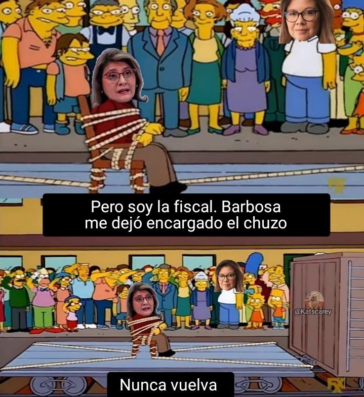XPost1A's tweet photo. La nueva Fiscal General de la Nación Luz Adriana Camargo echando a la bandida de Martha Mancera de la Fiscalía General de la Nación. https://t.co/WdoRcsWKWq
