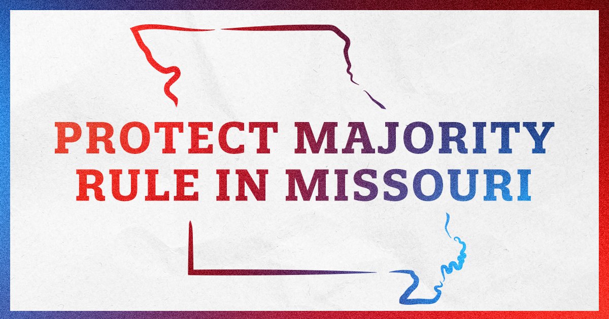 BallotStrategy's tweet image. Extremist politicians don’t like real Missourians making decisions, so they want to rewrite the rules. 

Our partners in Missouri are fighting today to keep the power with the people, not the politicians, and leave majority rule in place! 

#moleg #DefendDirectDemocracy