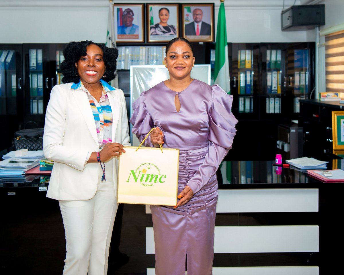 It was my pleasure to receive the MD/CEO, Nigerian Communications Satellite Ltd (NIGCOMSAT), Mrs Jane Nkechi Egerton-Idehen, who paid me a courtesy visit and we discussed areas of potential collaboration between our organisations one of which is providing reliable internet