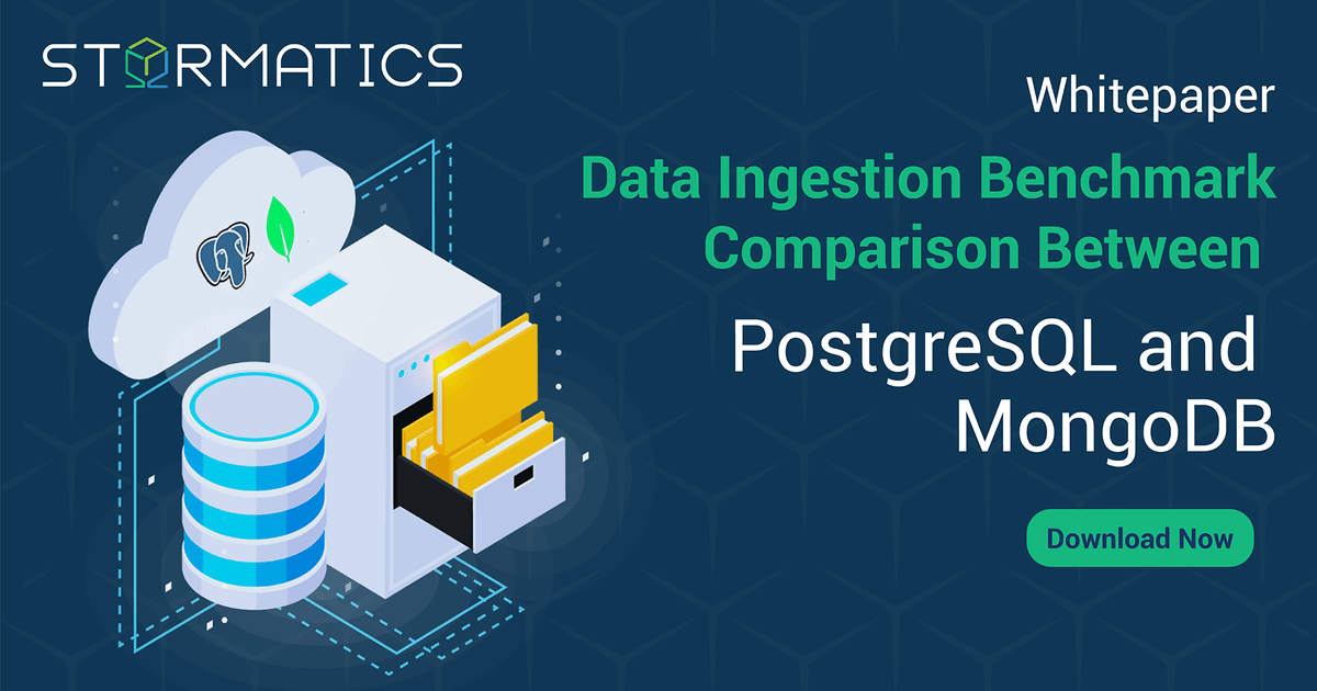 StormaticsTech's tweet photo. Deciding between #PostgreSQL and #MongoDB for your business? 

🚀 Check out our recent whitepaper that dives deep into the data insertion performance of both databases, focusing on #JSONB and BSON data types. 

👉 Download the whitepaper here: https://t.co/y1IxlQ4pnI https://t.co/DWif8UAK47
