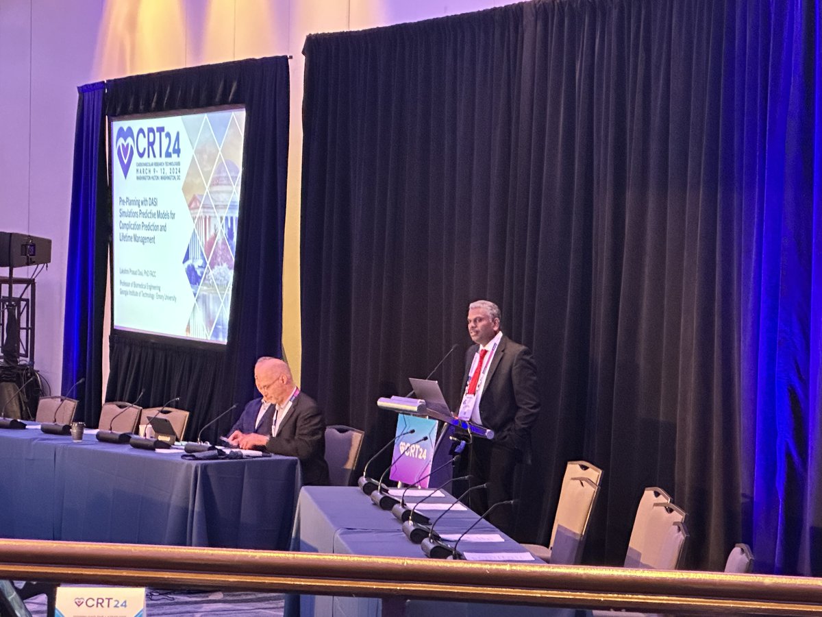 #CRT2024 was a blast! We are so excited we had the opportunity to share our cutting-edge technology in ACTION. Some highlights of the event included our Founder @LPDasi 's presentation on Pre-Planning using predictive models for complication prediction and lifetime management.