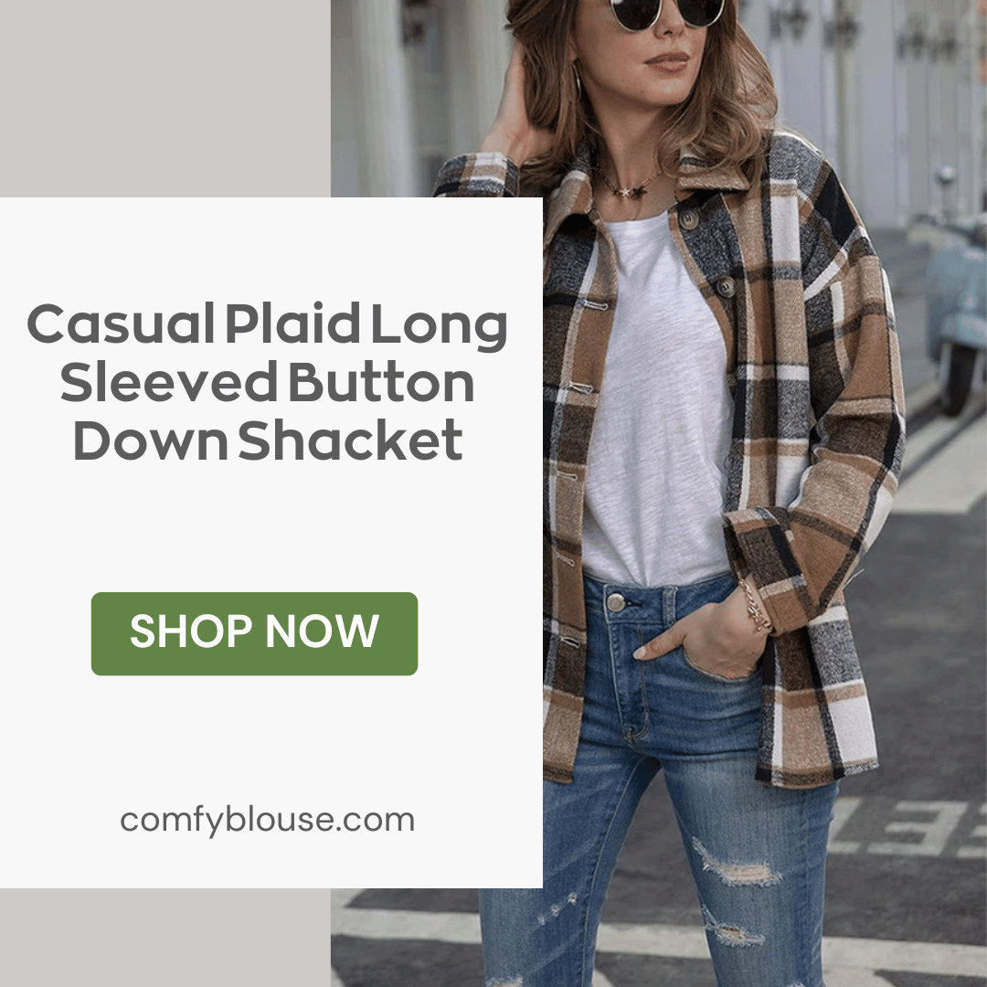 shopcomfyblouse's tweet image. Elevate your casual chic with our Casual Plaid Long-Sleeved Button-Down Shacket from Comfy Blouse! 🍂👚 Blending the best of a shirt and a jacket, this shacket offers versatility and style for transitional weather. 
Shop Now: comfyblouse.com/products/casua…
#comfyblouse #plaidshacket