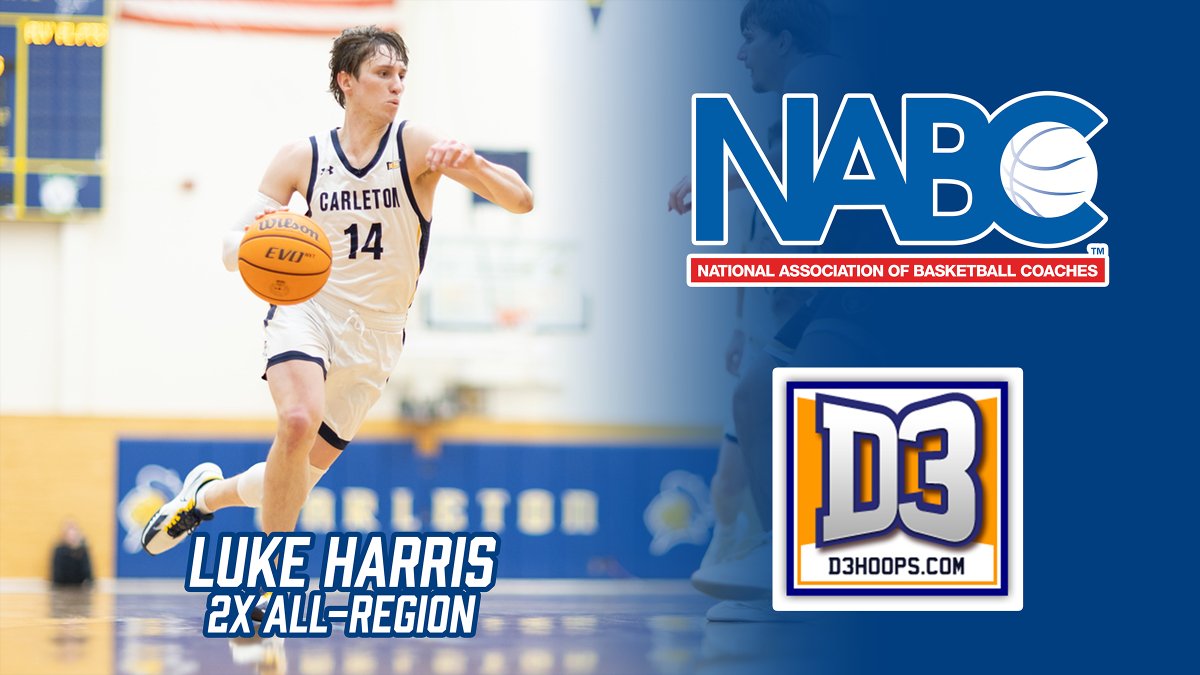Congratulations to <a href="/carletonmbball/">Carleton Men’s Basketball</a> point guard Luke Harris on being named All-Region/All-District by both <a href="/d3hoops/">D3hoops/Patrick Coleman</a> and <a href="/NABC1927/">NABC</a>. He is the only MIAC player to appear on both lists!
Release: ow.ly/vhBo50QRLot
#d3hoops
