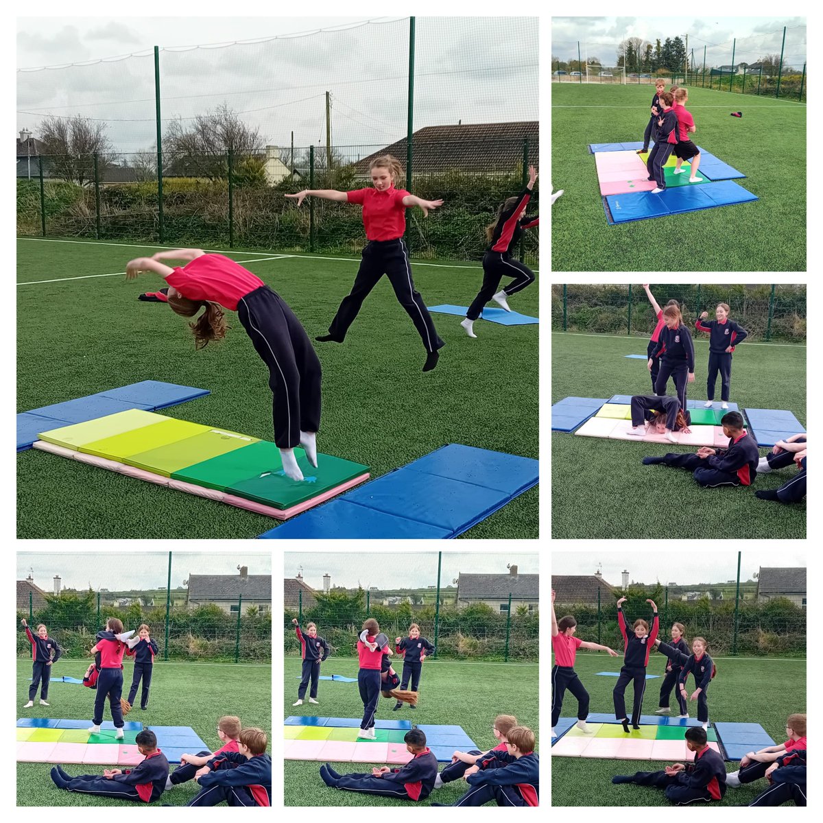 NS_Caherline's tweet photo. 5th class also had a spring in their step as they enjoyed Gymnastics on the astro with Jane this week 🤸‍♀🤸‍♂ https://t.co/YtcT8VN52M
