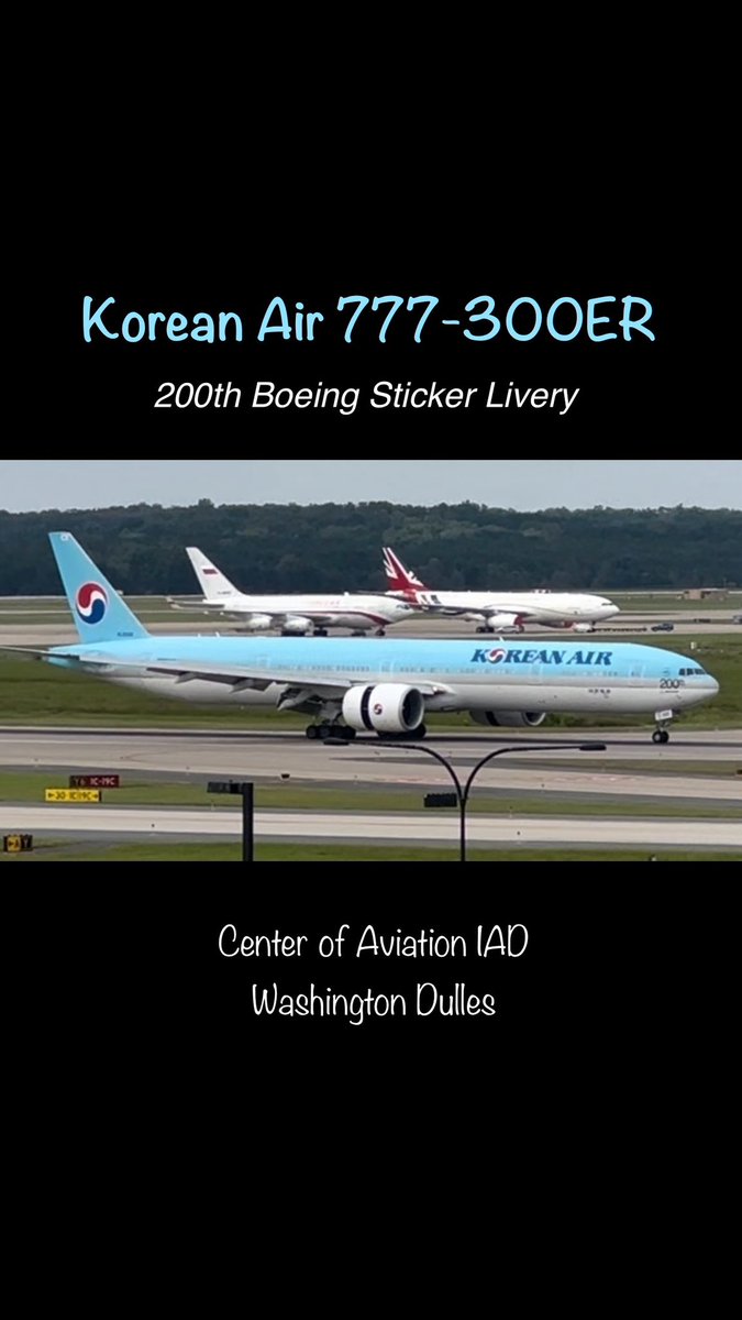 Korean Air 777-300ER Landing IAD - 200th Boeing Sticker Livery ✈️ youtube.com/shorts/IFNz5RL… Can you name the other 2 airplanes ? #centerofaviation #avgeek #aviation #avgeeks #aviationphotography #planespotting #planespotter #aviationgeek #aviationlovers #boeing #boeing777