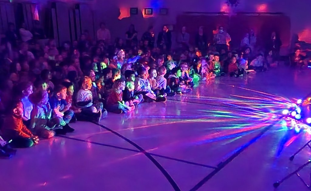 Webster students had a great time with Sheltered Reality today! They shared such an important lesson...Never Give Up, Take a Chance, and Believe in Yourself! If you want to see them,  they are performing at 6 PM tonight (Tuesday) at Stewart School, and there is no admission cost.