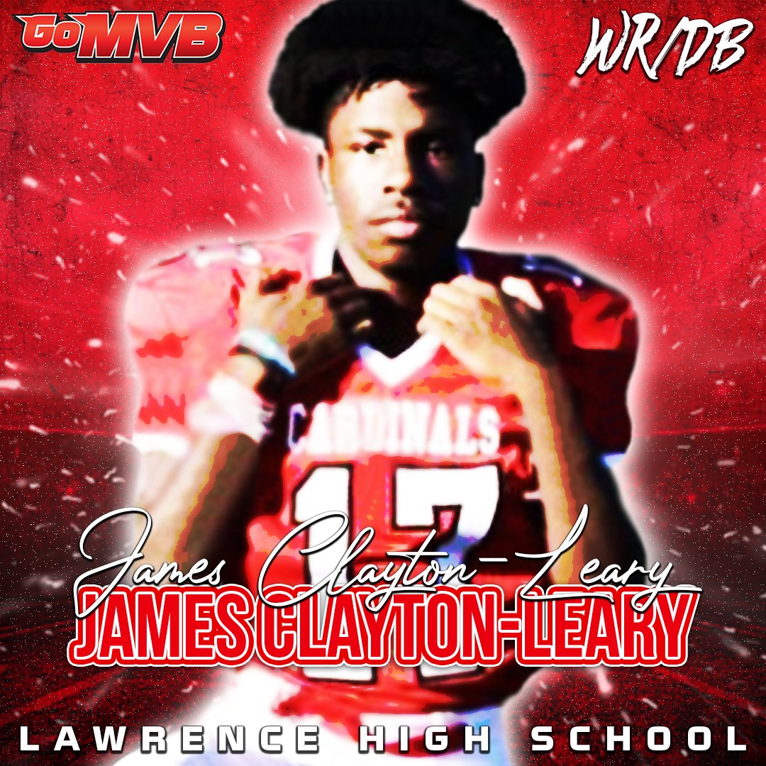 🚨Player Spotlight🚨⁠ JAMES CLAYTON-LEARY (PG) WR/CB Lawrence HS, NJ More Info: app.gomvb.com/profile/james-… Follow: @jClaytonLeary ⁠ #gomvb #hsfootball #studentathlete #collegerecruit #collegerecruiting #athlete