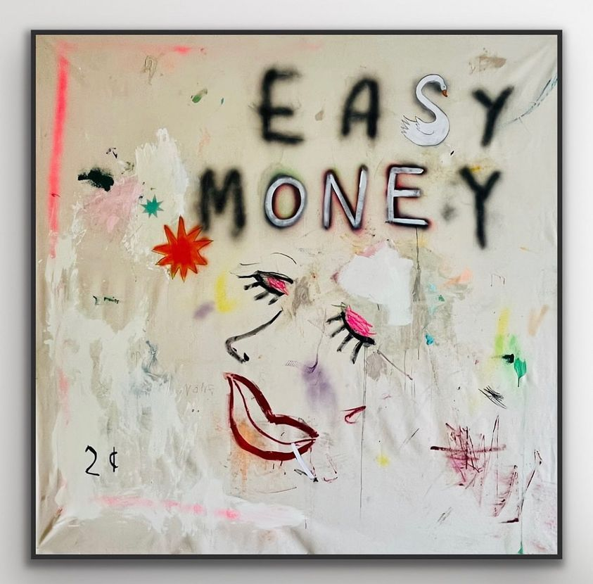 “2¢ Worth”
by Justin Lyons
Mixed media on canvas 198 x 195 cm
508kingsroad.com