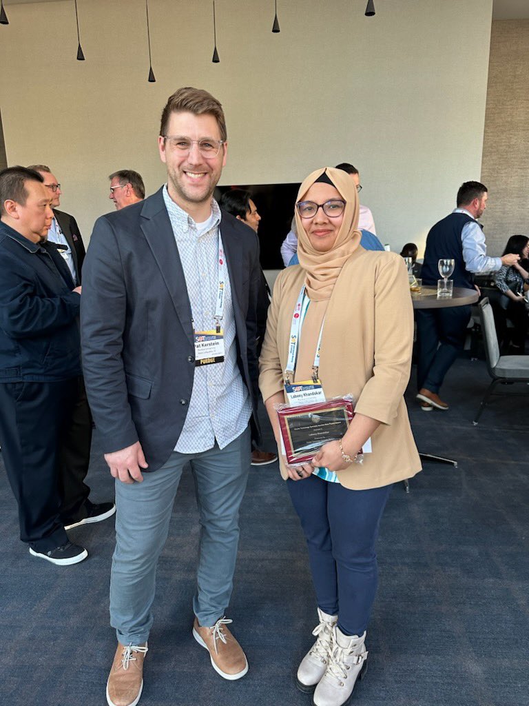 Congrats to Labony Khandokar on winning best poster presentation from the Ocular Toxicology Speciality Section. @SOToxicology #SOT24 @PurdueHSCI
