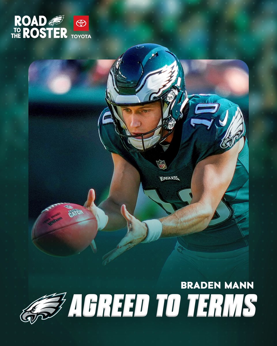 Eagles's tweet photo. Got some special guys 🏈

We've agreed to terms with @MannBraden on a two-year extension and @TheSnappingLife on a one-year extension.

@Toyota | #FlyEaglesFly https://t.co/B06HIAMLdI