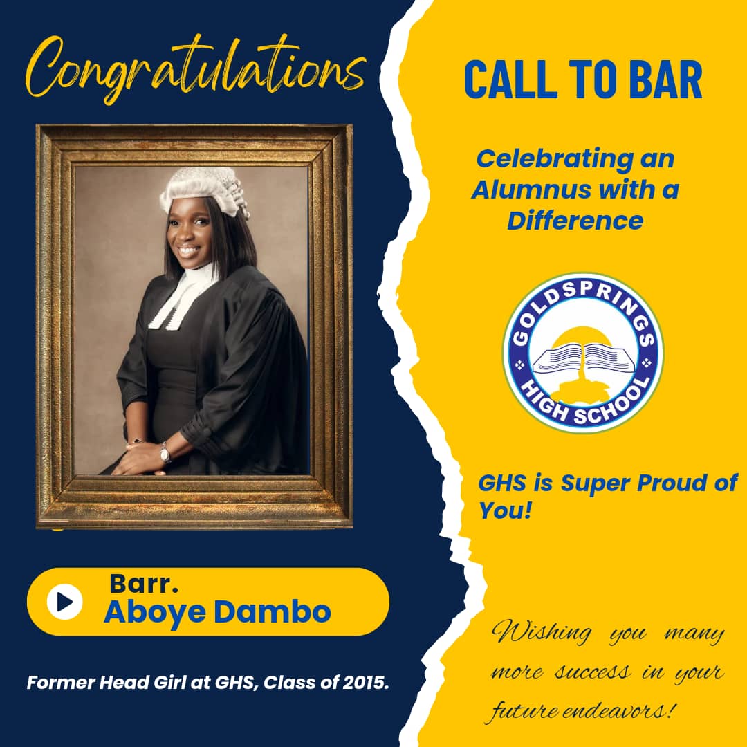 🎉 Join us in celebrating our exceptional Goldsprings High School alumna, Aboye Dambo, for achieving her dream of beclllaoming a lawyer! 🎓👩‍⚖️ Her dedication and hard work have truly paid off, and we couldn't be happier about her accomplishment. 🌟 🎉🥳 #GoldspringsAlumni