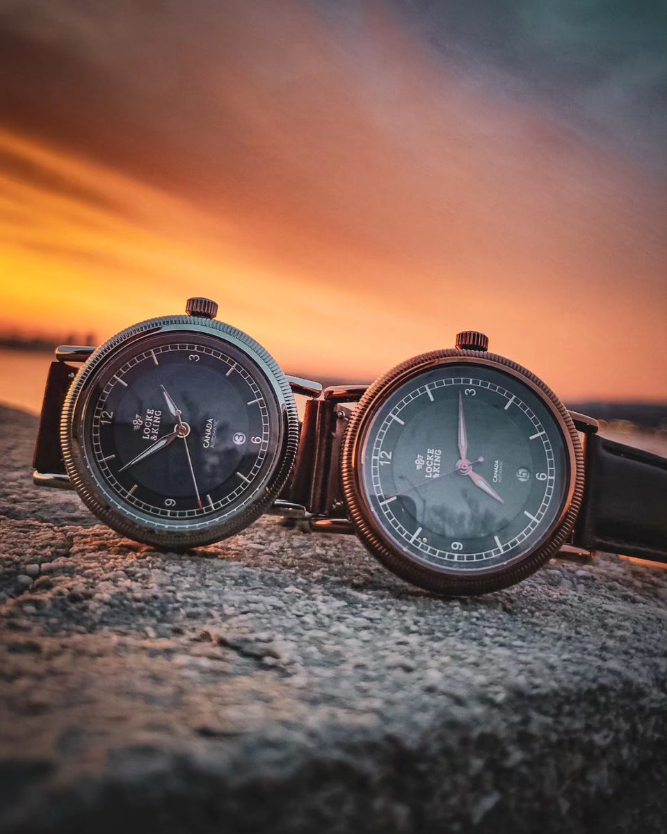 Blue skies ahead to match our blue dial watches, the James in silver or copper with midnight blue dial, looking out over our hometown. 

Roll up your sleeves for one of our ruggedly-elegant automatic watches today. 

lockeandking.ca
Born in #HamOnt, Canada.