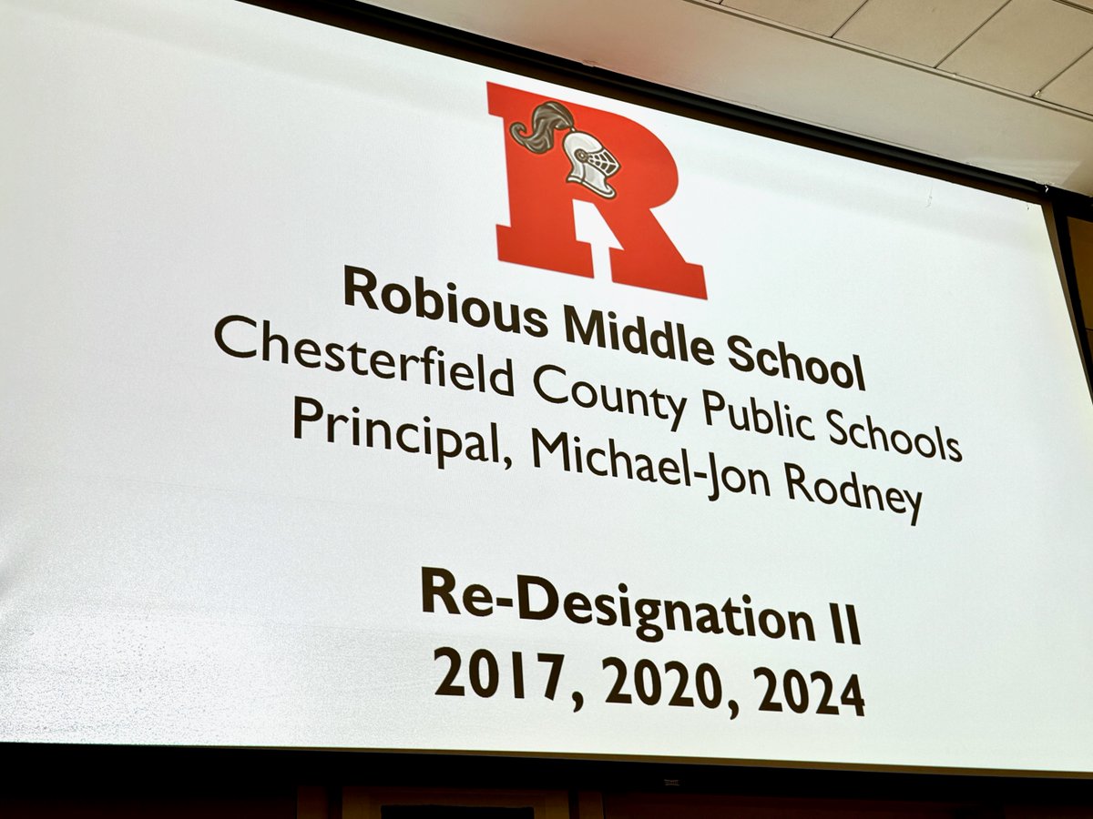 Congratulations to Rachel Carson Middle School and Robious Middle School on their Virginia Schools to Watch Re-Designations! (<a href="/RachelCarsonMS/">Rachel Carson Middle School</a>)