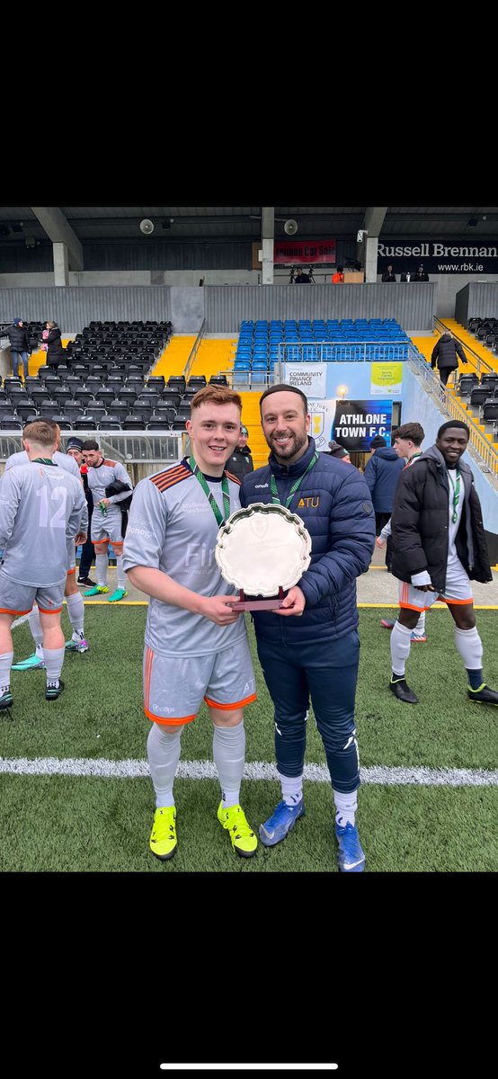 DavittWalsh1's tweet photo. Some photos from our Eustace Shield Final win against ATU Sligo. Always nice to finish the year with silverware. Proud of the boys as they worked really hard for each other playing all the second half with 10 men coming out deserving winners 🏆 #cufai #atudonegal https://t.co/FxcmXvB4RO