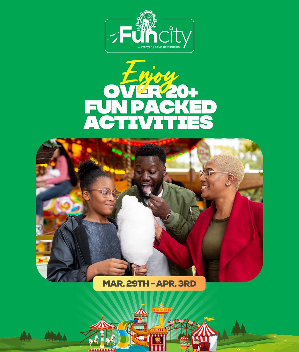 jossyent's tweet photo. Get ready to enjoy over 20+ fun-packed activities for both kids &amp; adults at Fun City this Easter 🥳🎡 https://t.co/Qv4awJ3py5