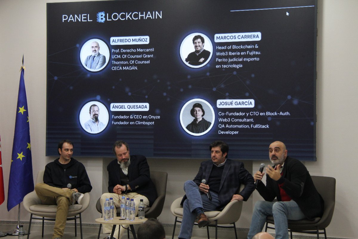 iLABMadrid's tweet image. 📸 Compartimos algunas fotografías del evento &quot;Identidades en cadena&quot;, organizado por @Block_Auth. 

🙋♀️ Si tienes interés en organizar tu evento sobre innovación o tecnología, echa un vistazo a este enlace para conocer más sobre nuestro espacio: madridinnova.es/espacios/inter…