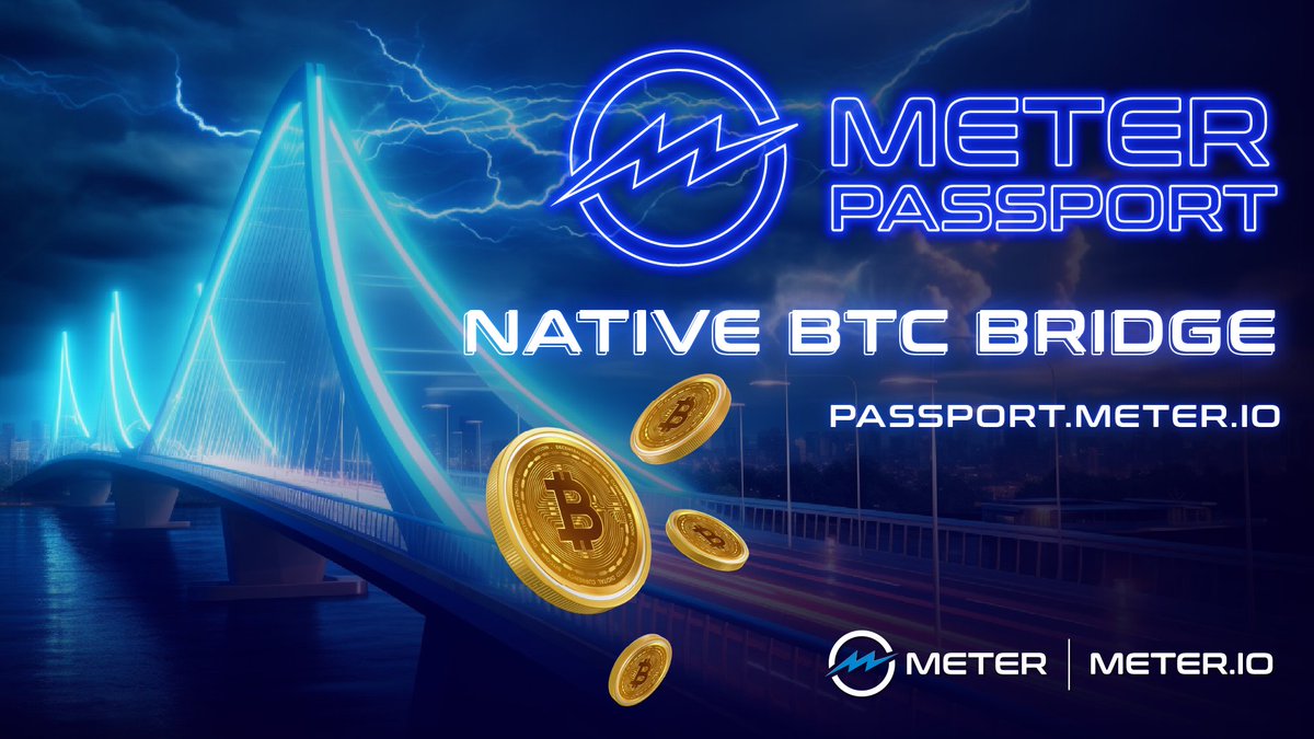 ⚡️Exciting developments ahead for <a href="/Meter_IO/">⚡️Meter.io⚡️</a>! 🚀

🌉 #Bitcoin bridge incoming: We’re preparing to launch a direct Bitcoin bridge to Meter, broadening our ecosystem’s #interoperability and supporting native $BTC and #BRC20 transactions.

📈 Get ready for increased TVL and network