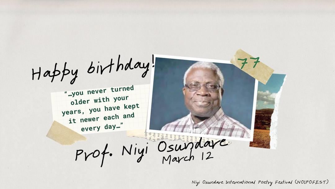 Niyi Osundare Int'l Poetry Festival tweet media