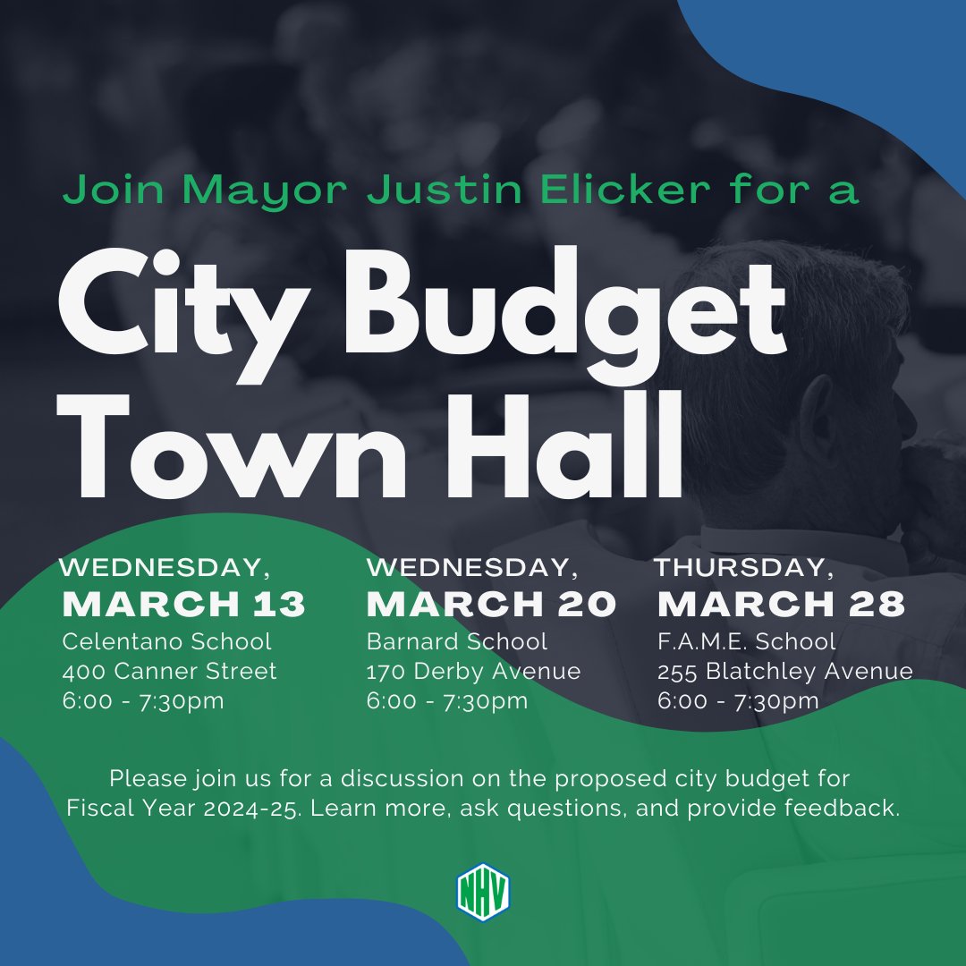 I'm hope you'll join me at one of our upcoming Budget Town Halls, with the first one this Wednesday, 3/13 at 6 pm at the Celentano School! 1/🧵