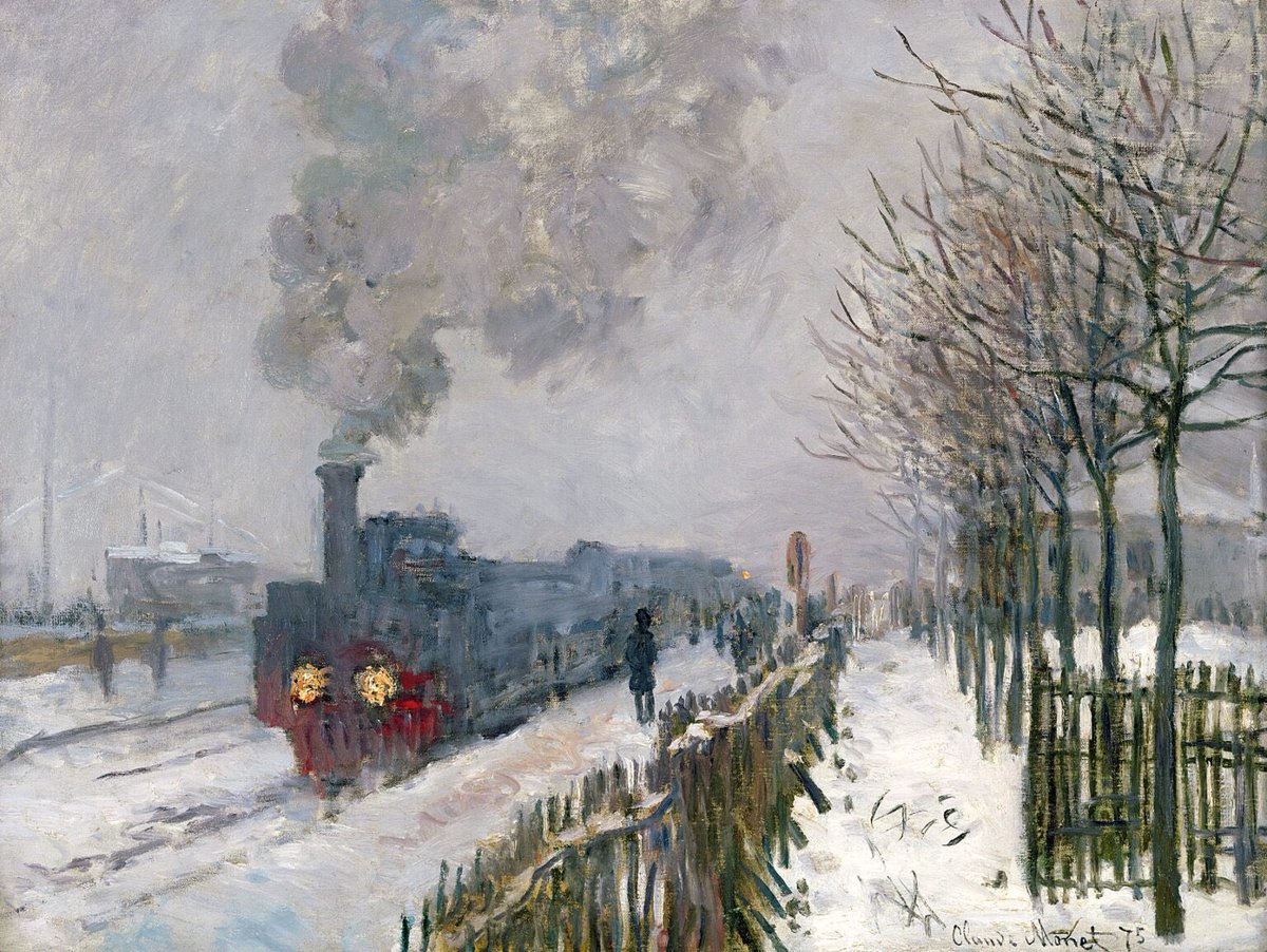 L’hiver dans les peintures de Claude Monet…