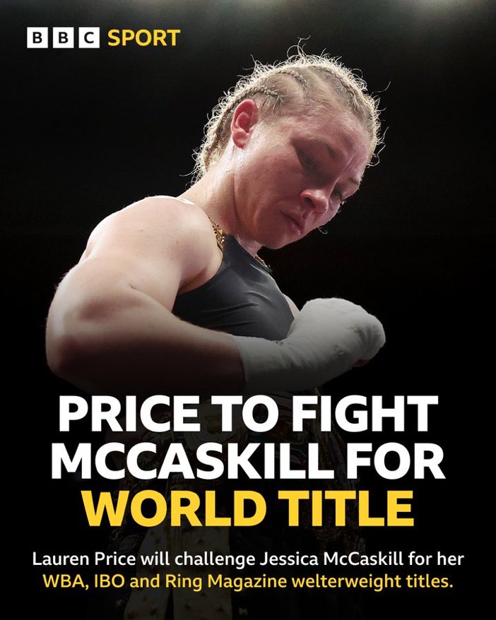 Lauren Price is getting her world title shot! 💥🥊

#BBCBoxing #McCaskillPrice