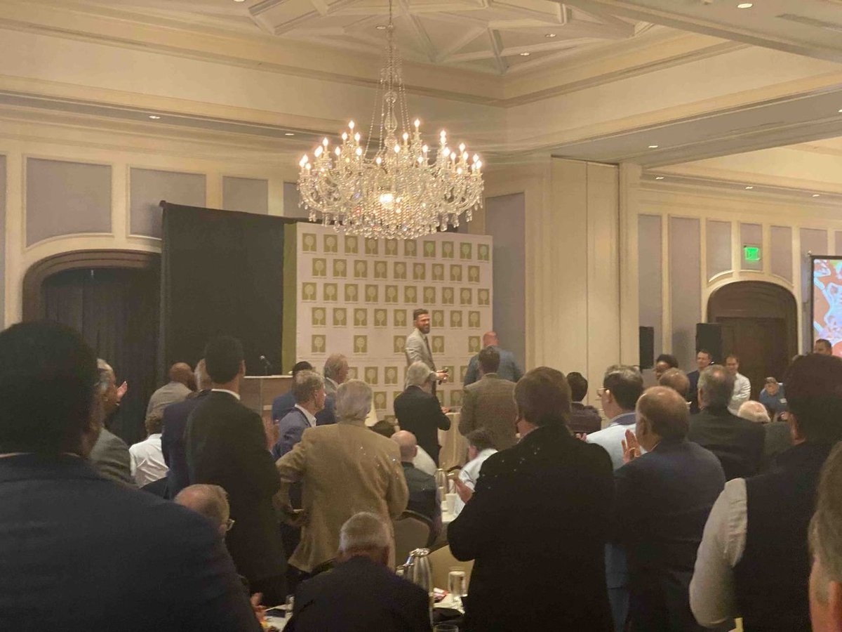 TanParkerTX's tweet photo. What an uplifting and inspirational men’s breakfast hosted by Council for Life with Kansas City Chiefs’ Harrison Butker! Every life is a precious gift from God, and I am thankful for the Council’s incredible mission of providing resources and support for unplanned pregnancies by funding over 70 nonprofit organizations.