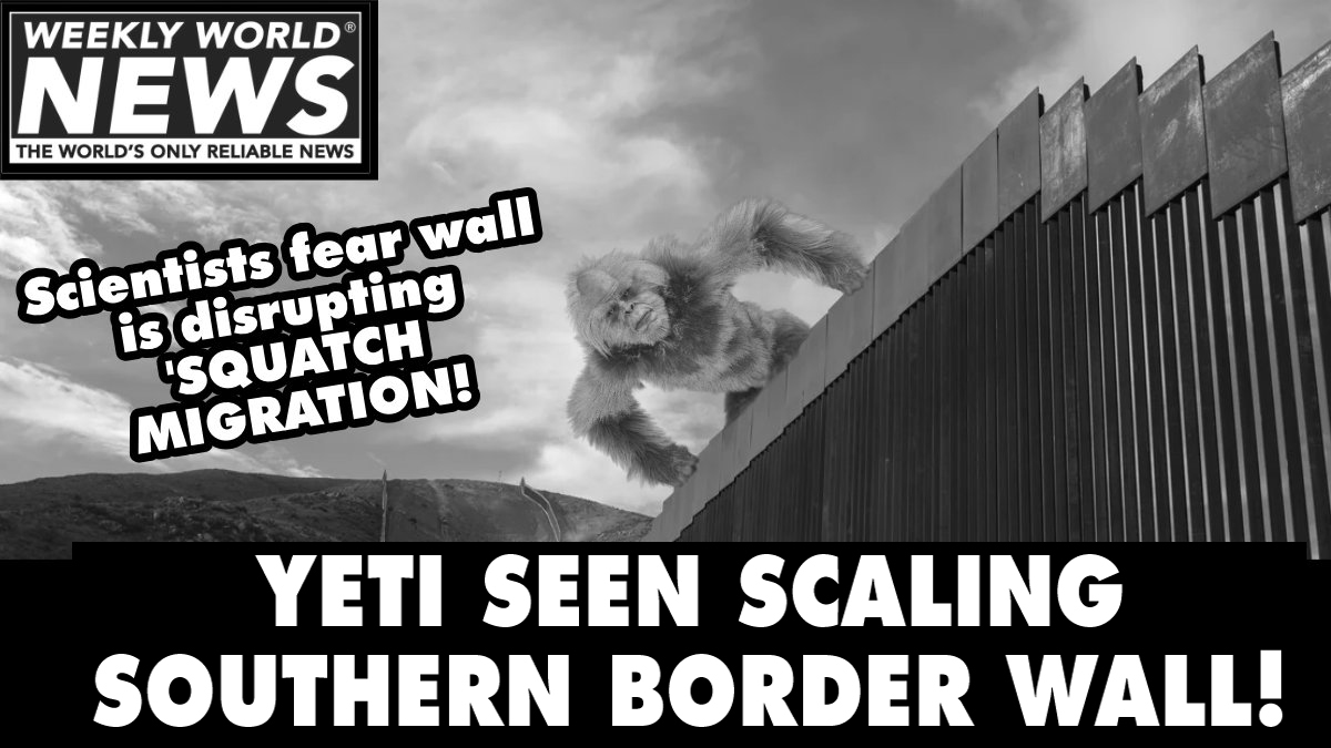 Is he escaping from Russia?

Flip Gibson with the beast.

#yeti #Bigfoot #sasquatch #borderwall #usborder #Russia #usborderwall