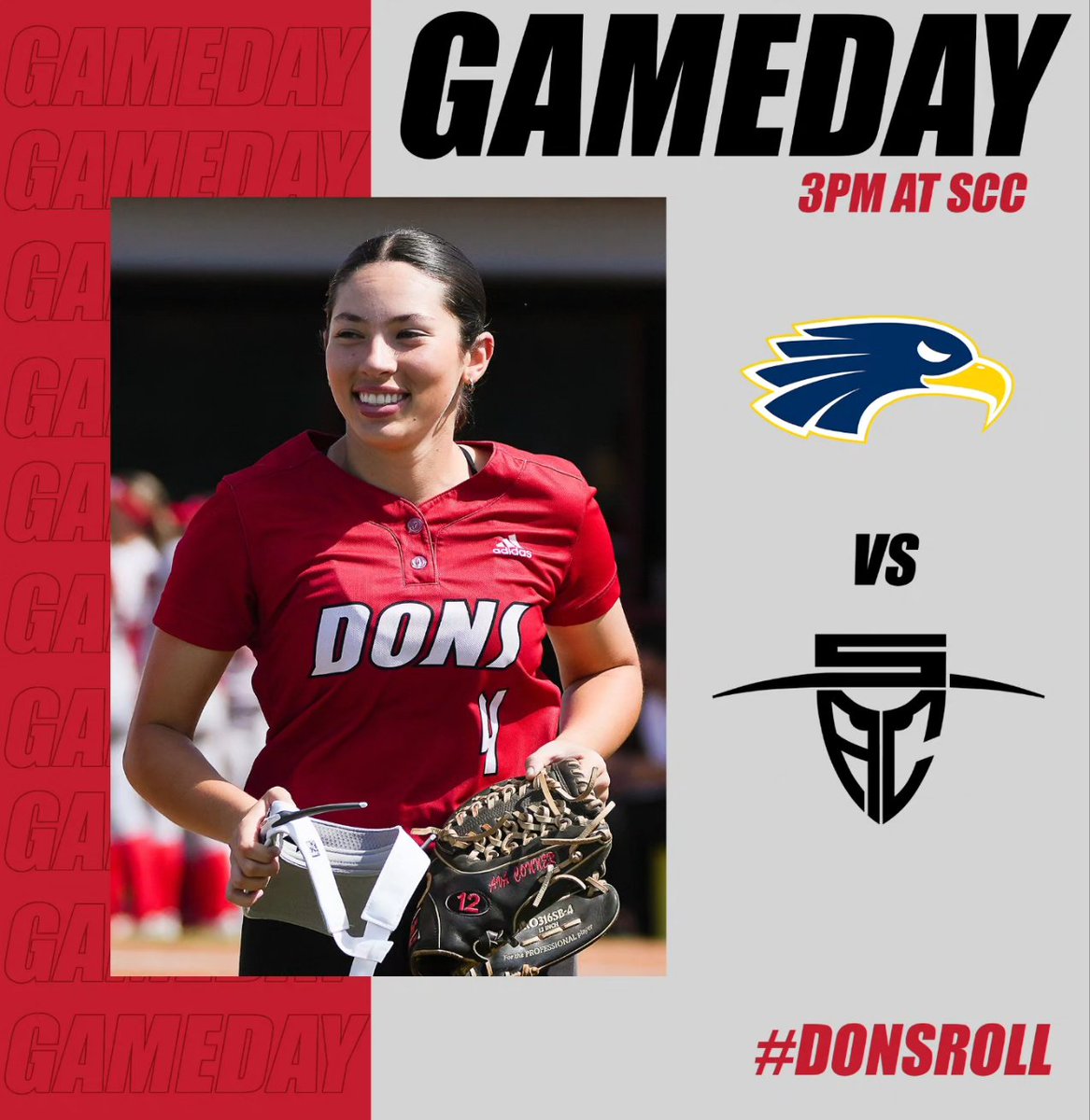GAMEDAY BSB 🆚️ Irvine Valley 🕑 2PM 📍SAC SFT 🆚️ Santiago Canyon 🕒 3PM 📍SCC #DonsRoll