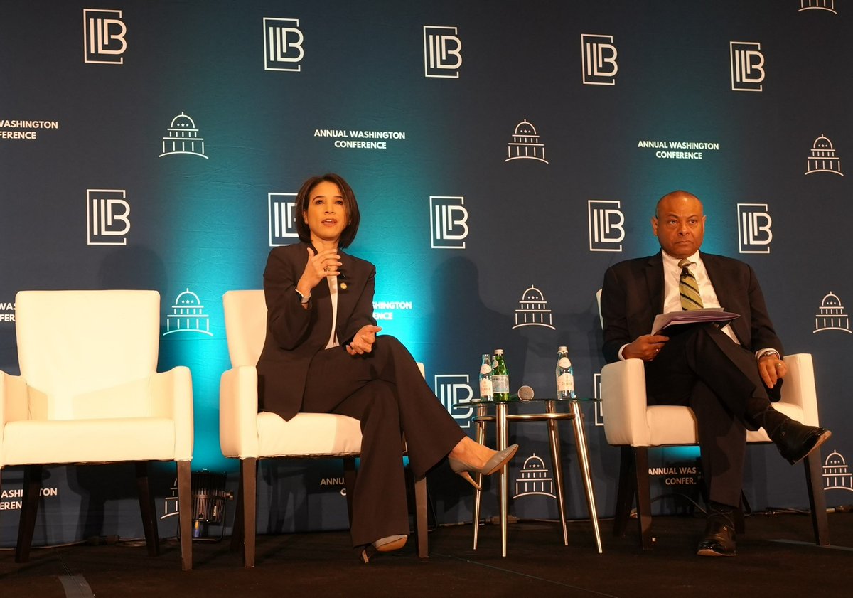 Today, Supt. Adrienne A. Harris joined Roger Blissett for a discussion at <a href="/IIBnews/">IIB</a>' Annual Washington Conference.

She highlighted DFS's leadership in cryptocurrency, AI, climate, and cybersecurity regulation, as well as trends to look out for in 2024 and beyond. #IIBAWC24