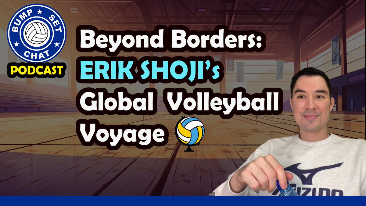 Who is ready for an Erik Shoji podcast? Great guy, wonderful volleyball story & doing his best to share what a wonderful game volleyball is! We talk tennis, an empty stadium experience for the Tokyo Olympics, TikToks & of course volleyball! Link for the podcast on YouTube ⬇️