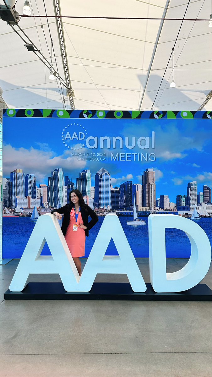 Had a fantastic time at #AAD2024! I was able to meet up with some of my fantastic mentors and present a few case reports✨